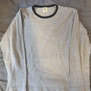 Vintage 90’s Ralph Lauren Gray Shirt with Black Trim